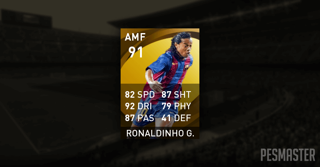 Sở hữu những huyền thoại như Ronaldinho là mơ ước của rất nhiều người chơi